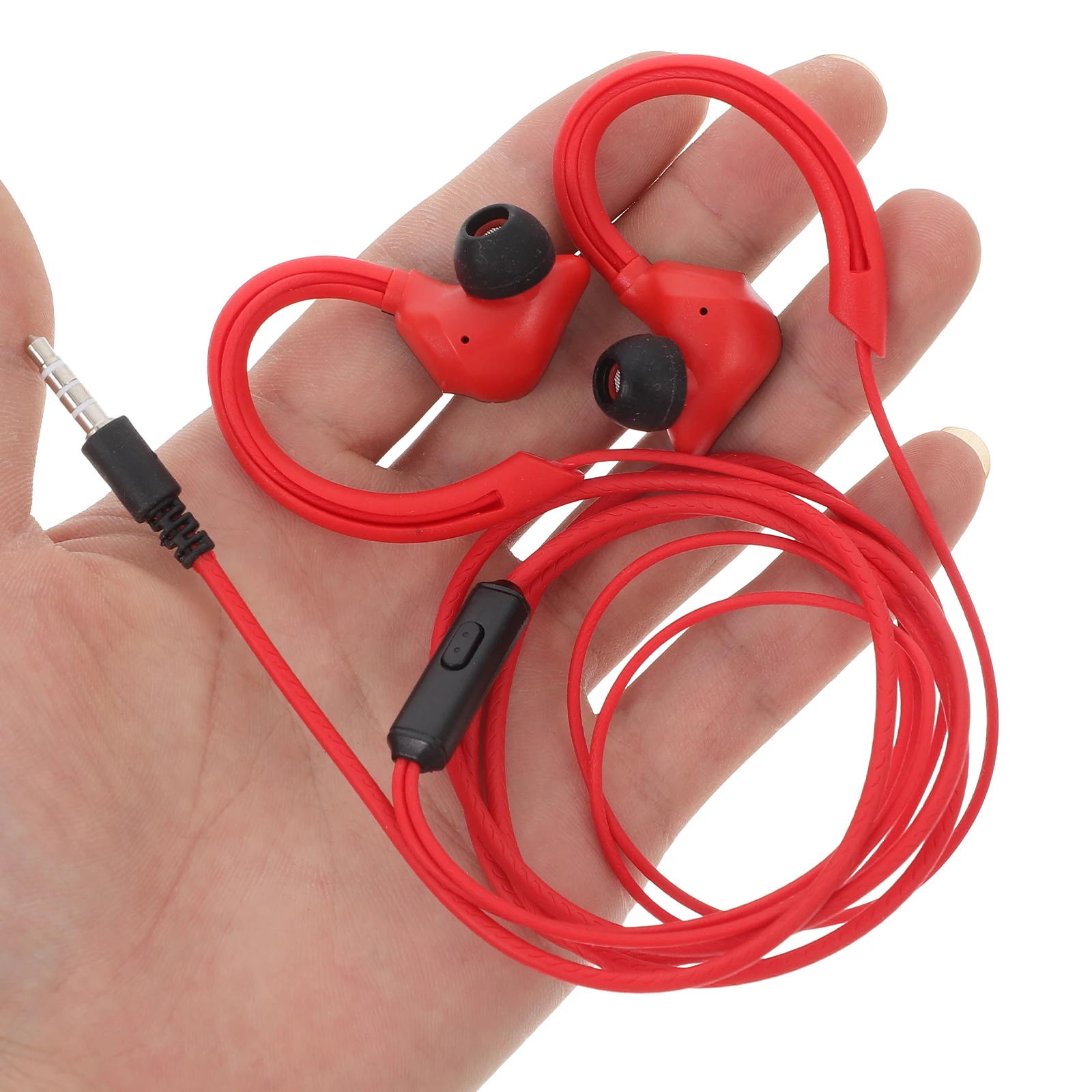 

1 Pair Waterproof Ear Hanging Earbuds Sports Headset Running Cycling Hiking Lightweight Universal 3.5Mm Jack Ear Hook Design