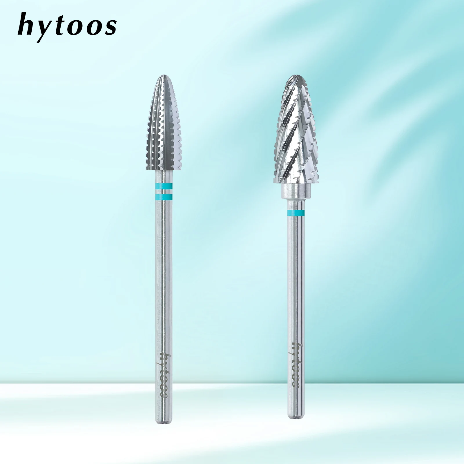 HYTOOS Tornado Carbide Nail Drill Bits Pro Acrylic Nail Bit Thick Gel Removal Tool Electric Drills File Manicure Accessories