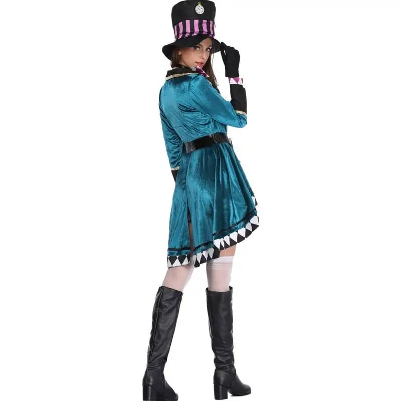 

Женский костюм Алисы «Безумный Шляпник» на Хэллоуин, костюм волшебной совы, наряд для выступления на сцене, M4XL, тренажер с изображением животных, тема Par Dr