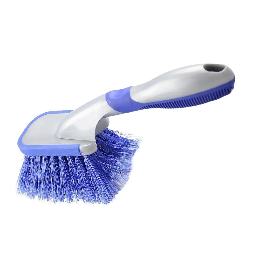 1Pcs High Performance Wheel Brush Stiff Nylon Bristles Wide Coverage for Car Tyre Surface Gap Brim Cleaning Motorcycle Bicycle