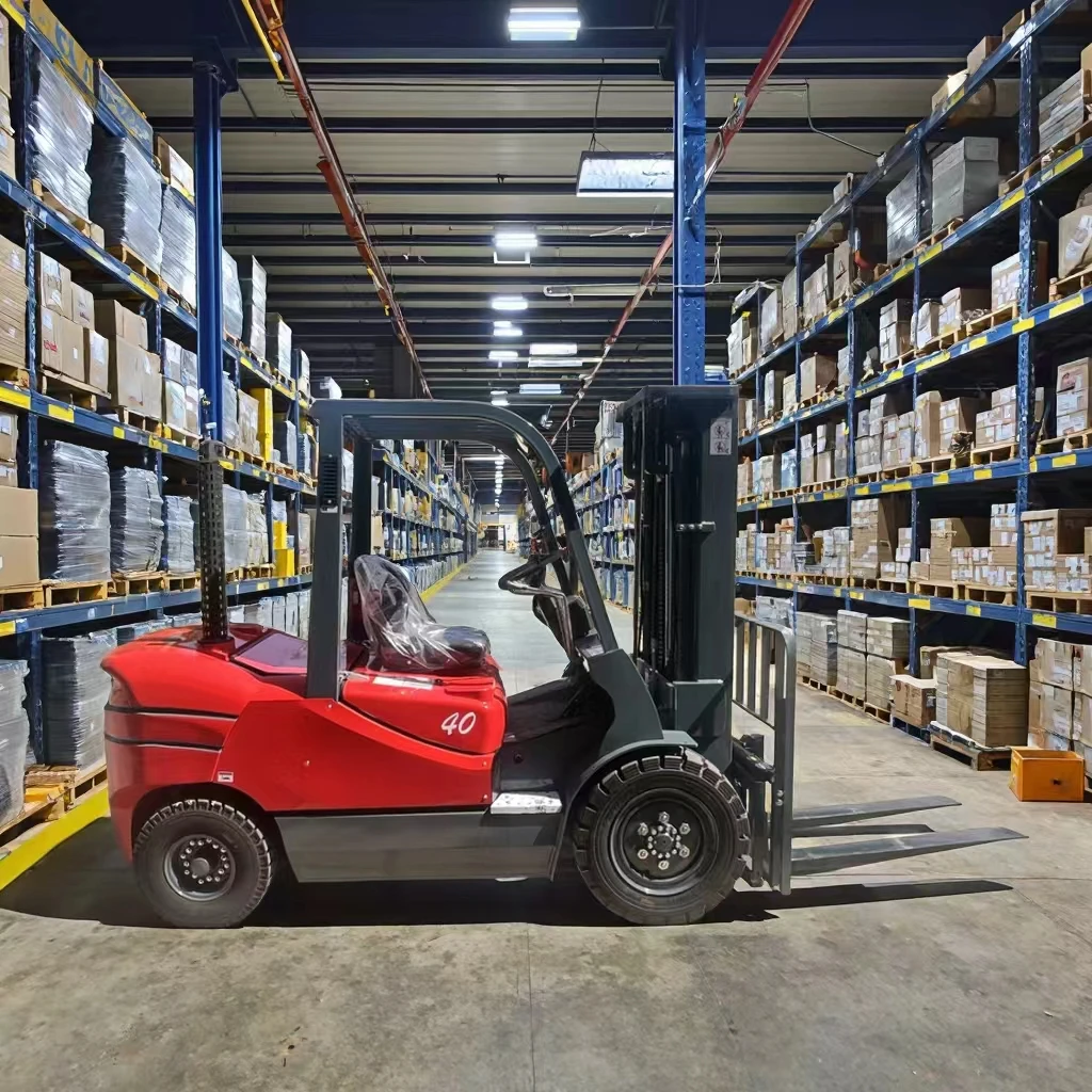 رافعة شوكية ديزل تعمل بالطاقة 3.5 طن 4 طن لون مخصص محرك EPA نقل المستودعات 1-3 طن رافعة شوكية صغيرة في الهواء الطلق على الطرق الوعرة #1