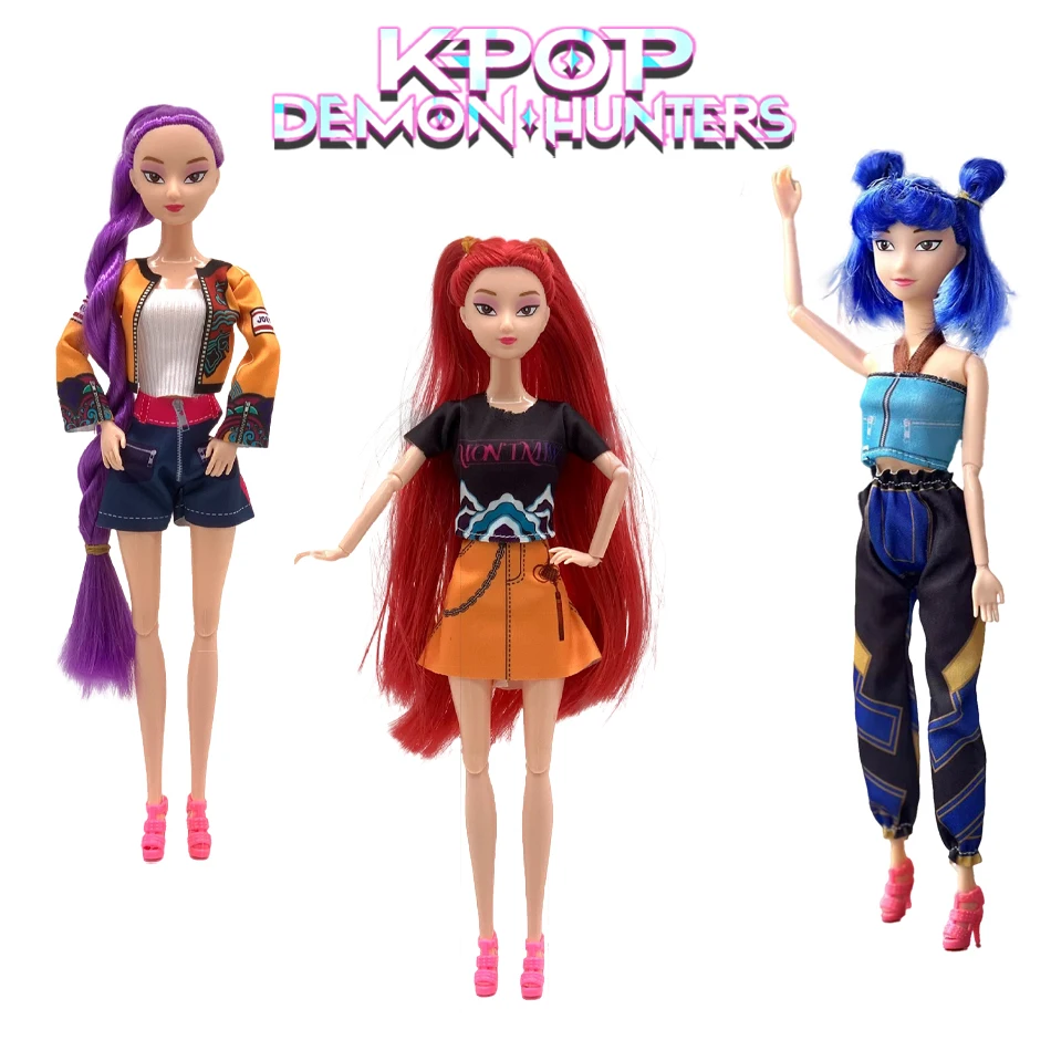 Anime Kpop chasseurs de démons figurine poupée jouet Rumi Mira Zoey belle princesse Kawaii modèle Collection jouet fille cadeau d'anniversaire