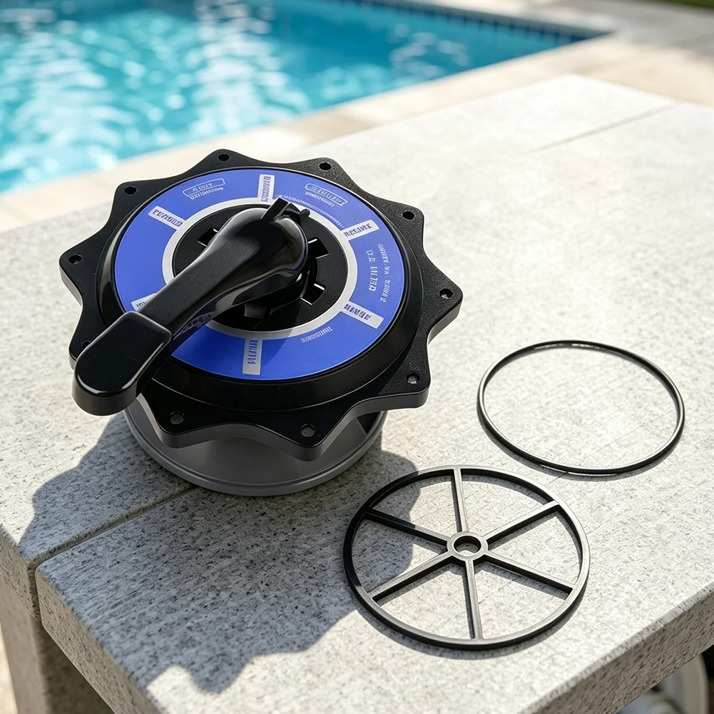Swimming Pool Filtration System Pump Accessory Swimming Pool Filtration Multi-Port Valve for top Cap 50 PSI Pressure Rating