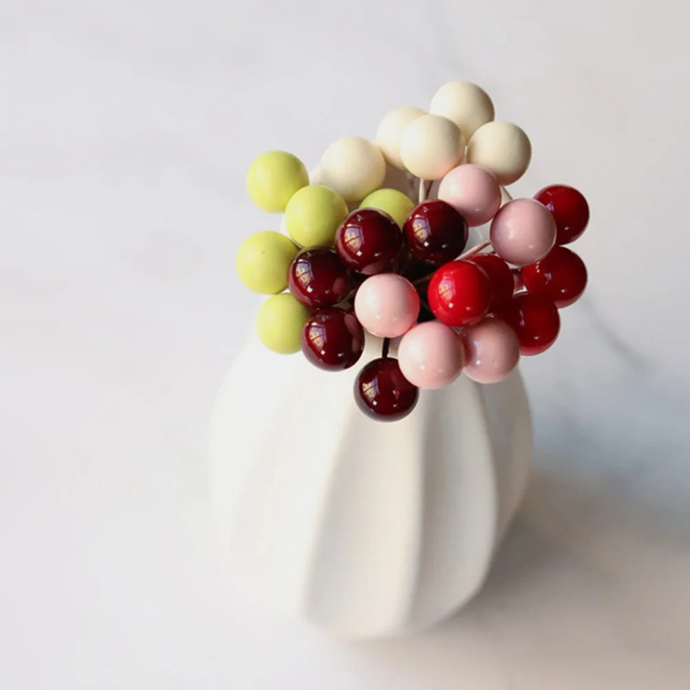 

140Pcs Simulation Berries Artificial Decoration Assorted Color for Wedding Party Home Flower Vase Supplies Simulation Berries