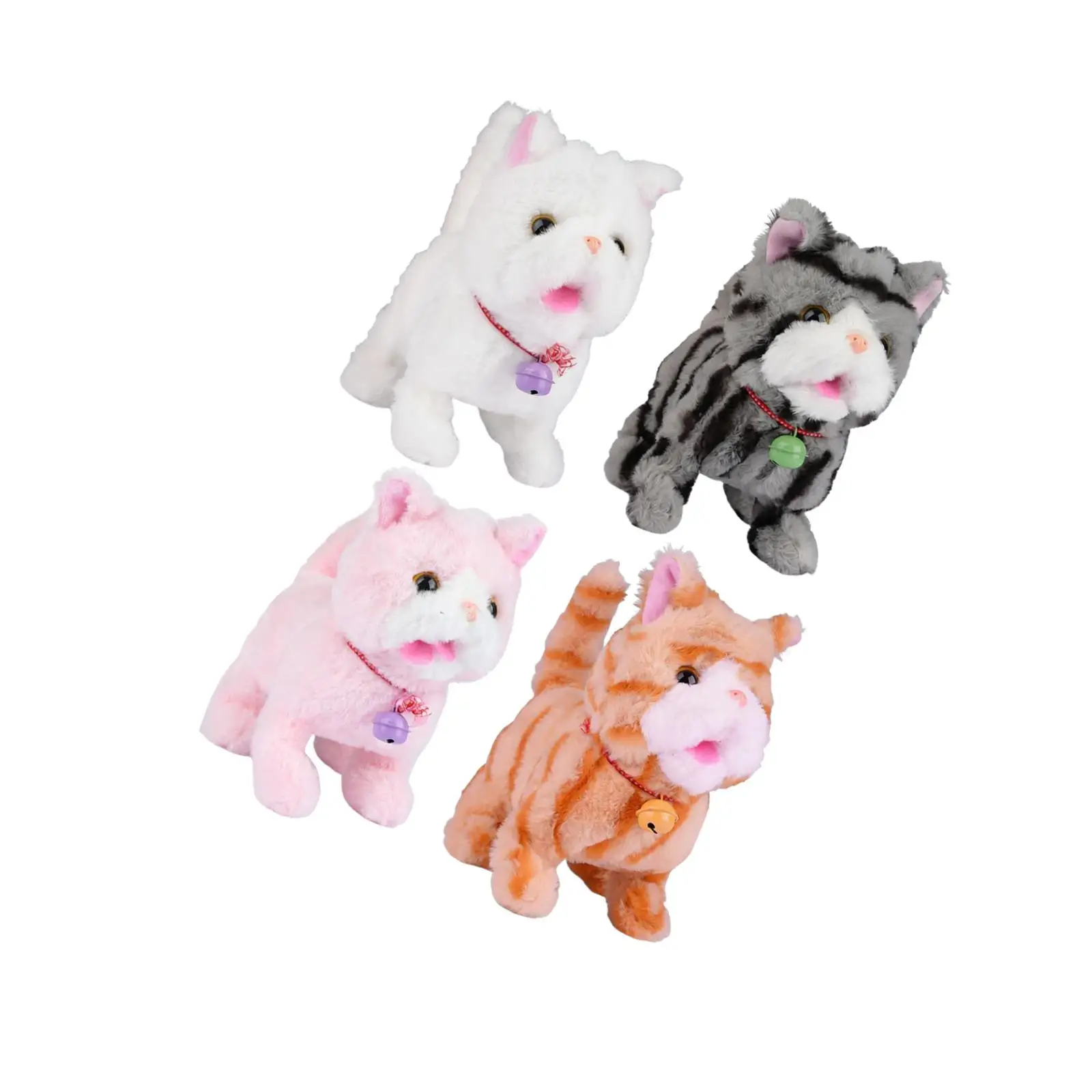 Plush Interactive Toy Figure with 12 Songs Multifunctional Lifelike Companion Animal with Voice Recording for Girls Boys Gift