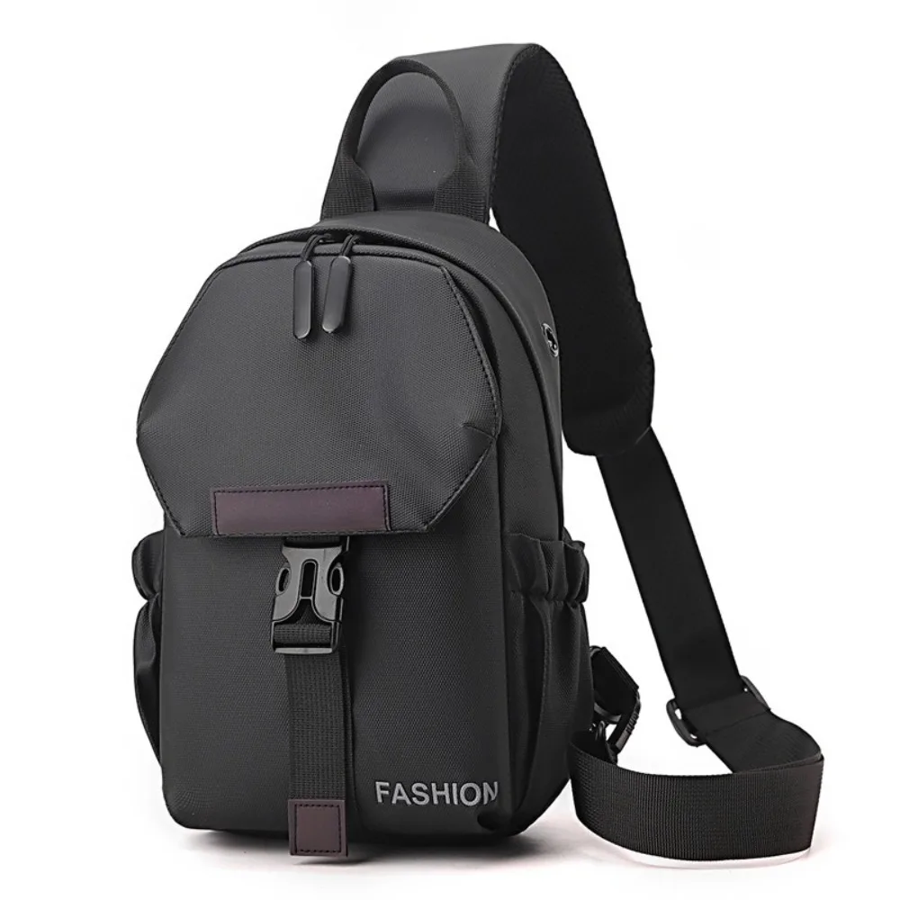 

Повседневная мужская нагрудная сумка большой емкости, многофункциональная сумка на плечо на молнии, мужской рюкзак для хранения, сумка через плечо унисекс
