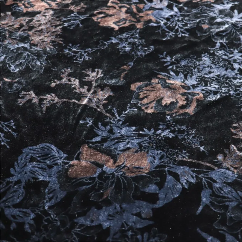 Woven embroidered velvet brocade viscose printed and embossed fabric nightgown dress cheongsam