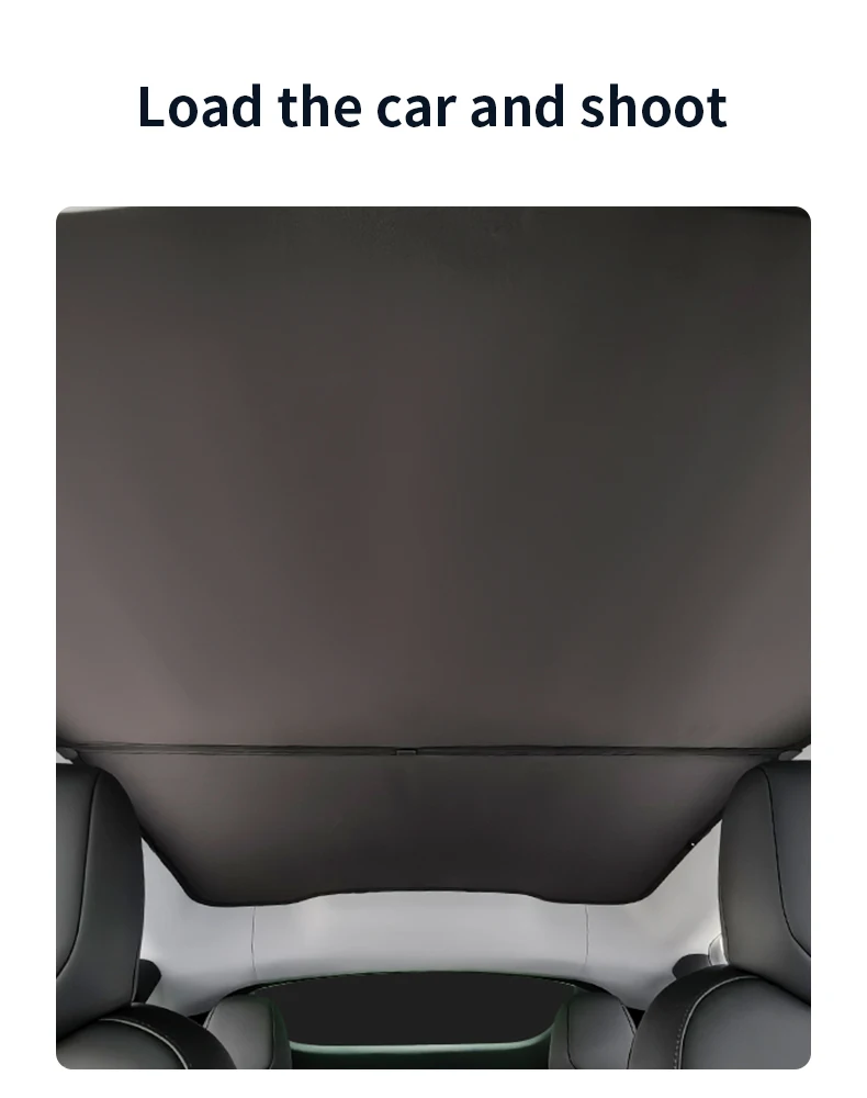 Heenvn Für Tesla Model 3 Y Model 3 Highland Model Y Juniper 2025 2026 Eiskleid-Schnallen-Sonnenschutz Sonnenblende Auto Vorne Hinten Sonnendach – Detail 31