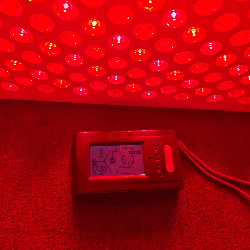 Hurtowa terapia pomysłów bez migotania niskich EMF 630 660nm 810 830 850nm terapia światło podczerwone 1500w panel terapii czerwona dioda led