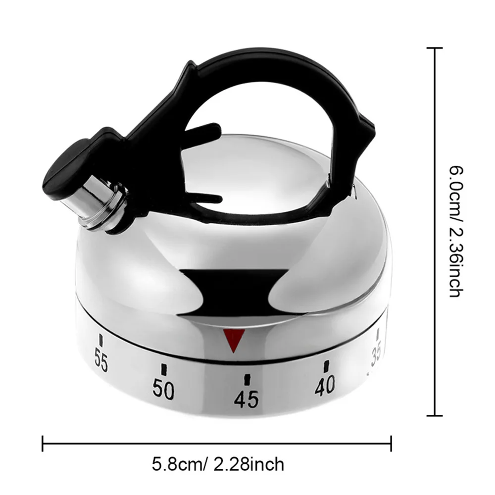 60 Minute Kitchen Timer Alarm Clock Mechanical Teapot Timer Timing Tool Cooking Baking Auxiliary Kitchen Tools Kitchen Timer