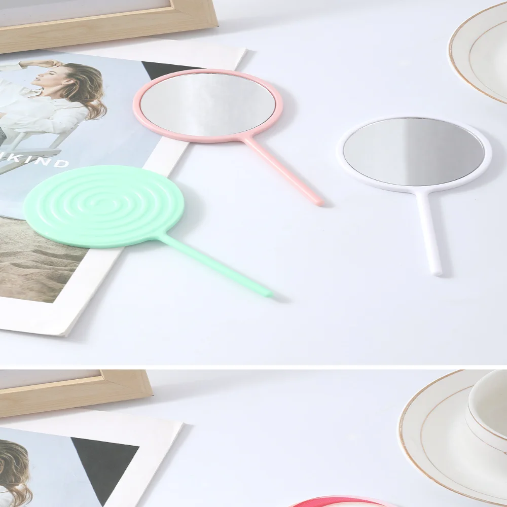 Travel Makeup Mirror Retro Mini Handheld Mirror Desktop Beauty Mirror Portable For Office Gift For Girls Birthday Gift