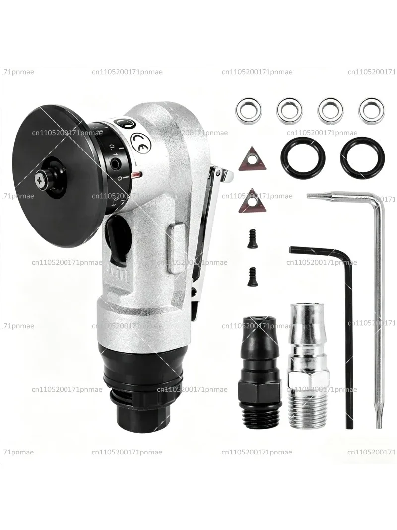 45° Manual Pneumatic Chamfering Tool for Metal Trimming, Arc Deburring Kit with Linear Blades