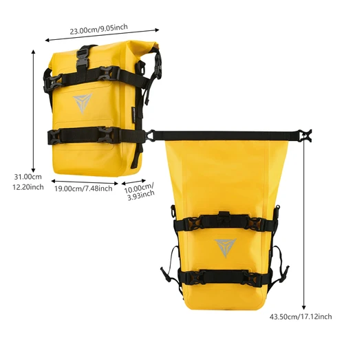 Imagen 2 del producto Bolsa de herramientas universal impermeable para motocicleta, bolsa de almacenamiento para asiento trasero, bolsa para barras de protección, para BMW, Yamaha, Harley