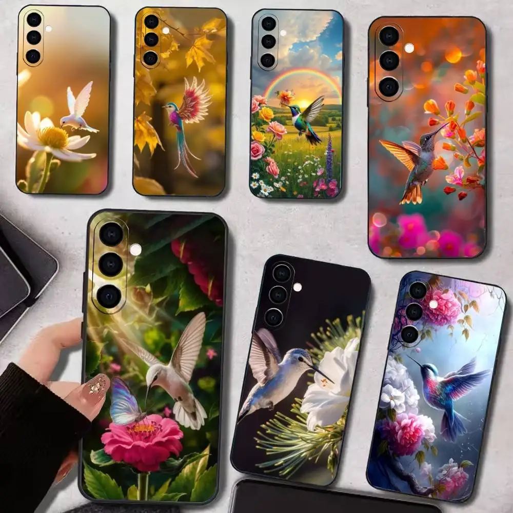 

Cute Animals Hummingbird Phone Case Silicone Soft For Samsung Galaxy A73,A72,A71,A70,A53,A52,A51