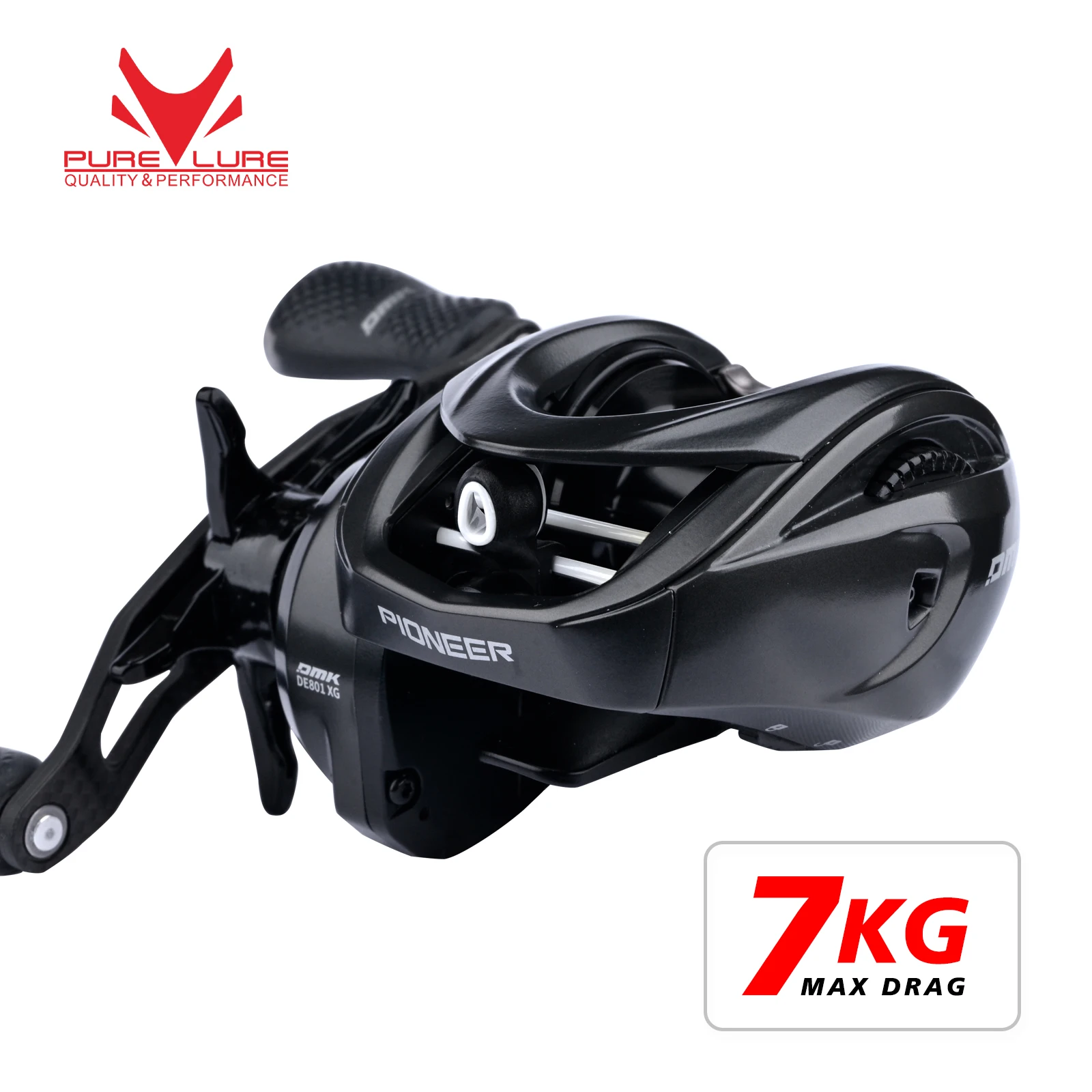 

PURELURE PIOTEER ELITE All-Metal Body Construction Lure WT 5-30g 8.5:1 High-speed Gear Ratio Baitcasting Reel 7kg MAX Drag 11+1