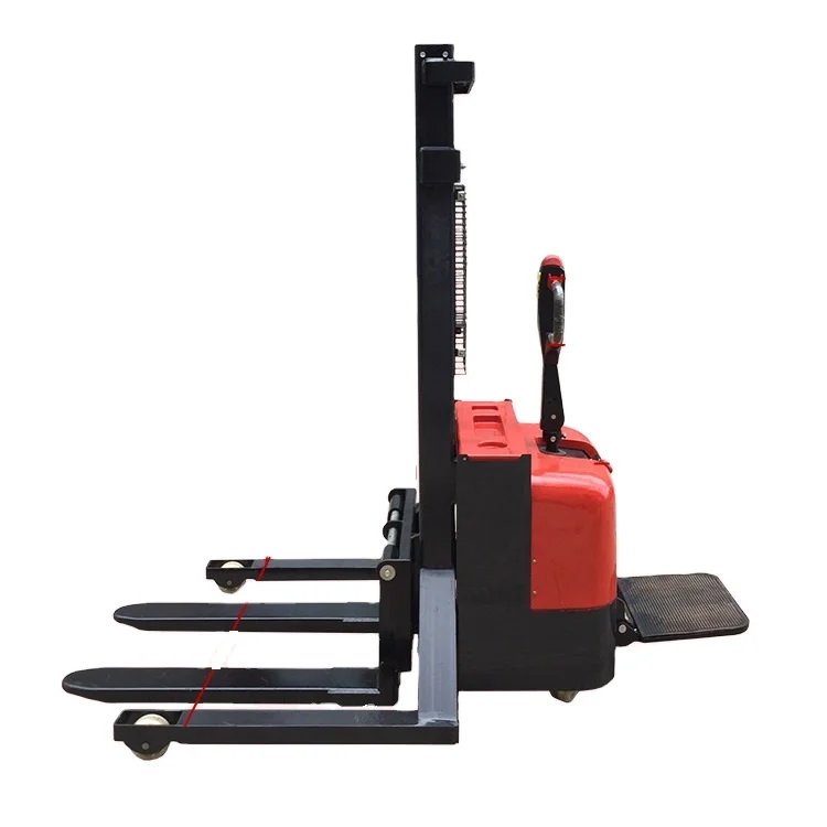 

2026 New 1.5TON Pallet Forklift Stacker With Widen Fork Legs Wide-leg Forklift With Straddle Legs Hand Hand Forklift Electric Wa