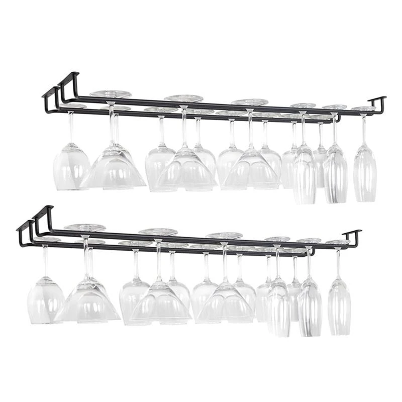 Simple Wine Glass Rack Under Cabinet Wine Glass Holder Glasses Storage
