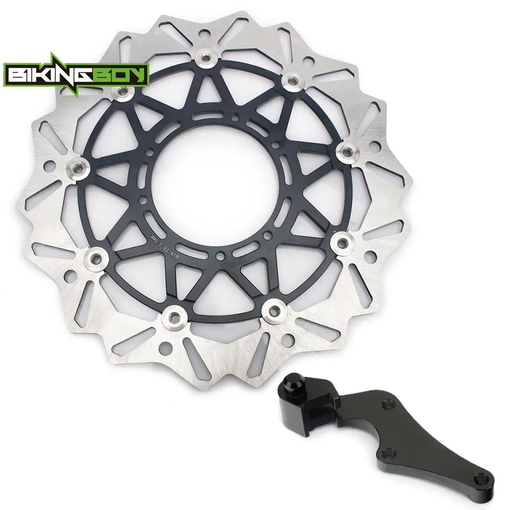 BIKINGBOY Oversize 320mm Front Brake Disc Disk Rotor Bracket Adaptor For Honda CRF250R CRF450R 15 16 17 18 CRF 250 R CRF 450 R