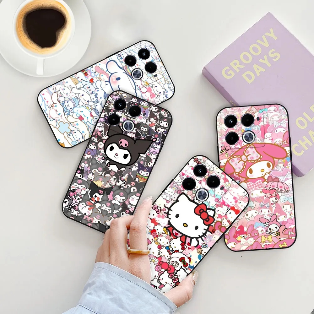 Anime My Melody Hello Kitty Kuromi Phone Case For Infinix NOTE 7 8 8I 10 11 11S 12 30 40 TECNO POVA NEO 2 4 5 6 Pro Case Funda