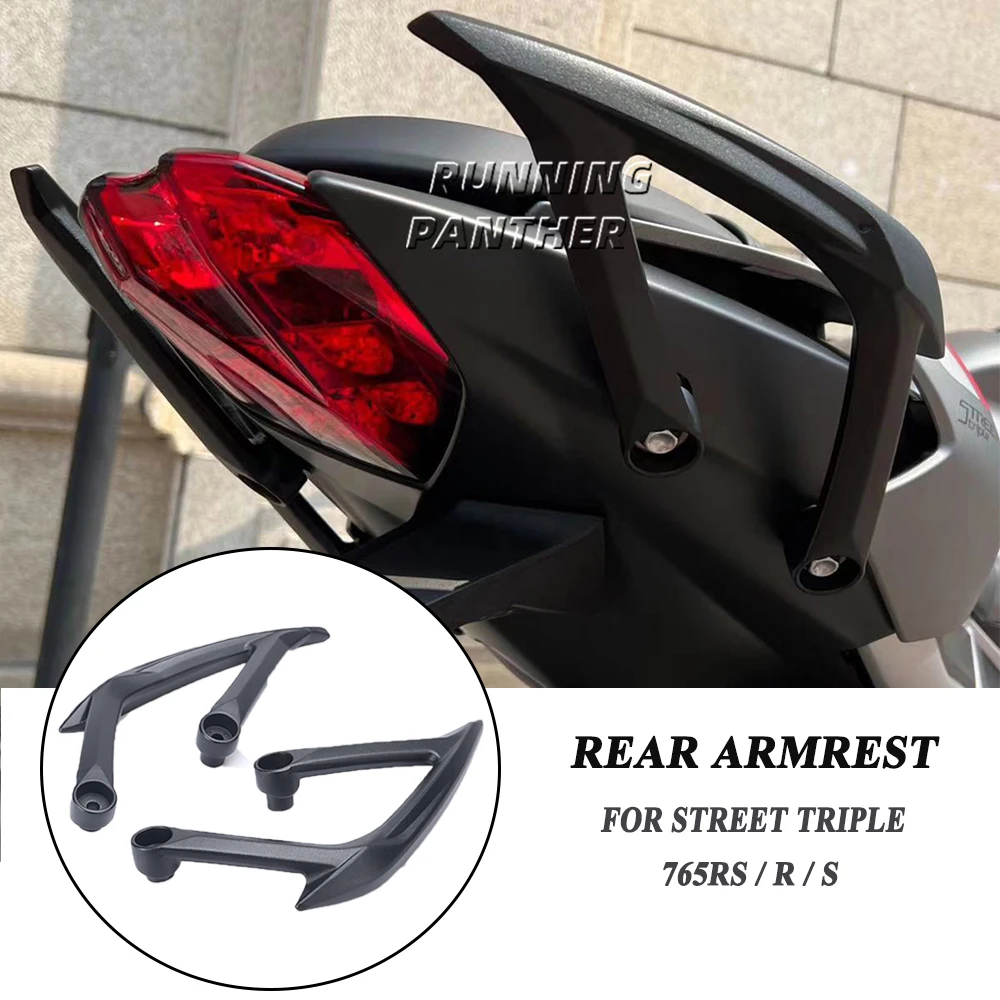 

NEW For Street Triple 765RS 765R 765S 765 RS R S Motorcycle Passenger Rear Armrest Grab Handle Seat Hand Handle Grab Bar