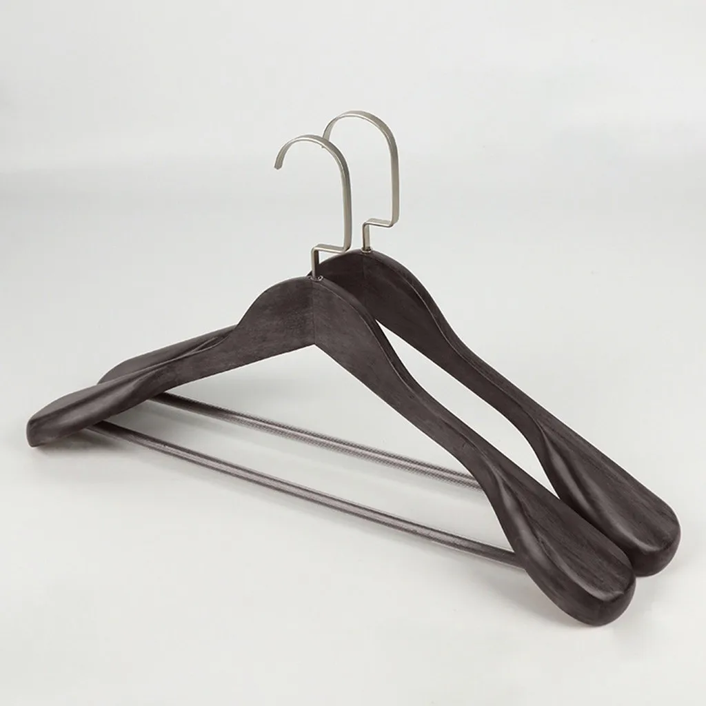 Hogar Y Decoracion High-Grade Wide Shoulder Wooden Coat Hangers - Solid Wood Suit Hanger Decoracion Casa декор в комнату