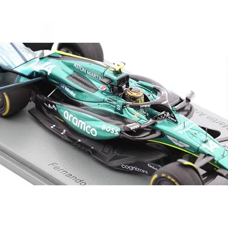 Spark F1 1/43 Aston Martin AMR24 Fernando Alonso 2024 Mexican Grand Prix Car Model Simulation resin Collectible Car for Boy Gift