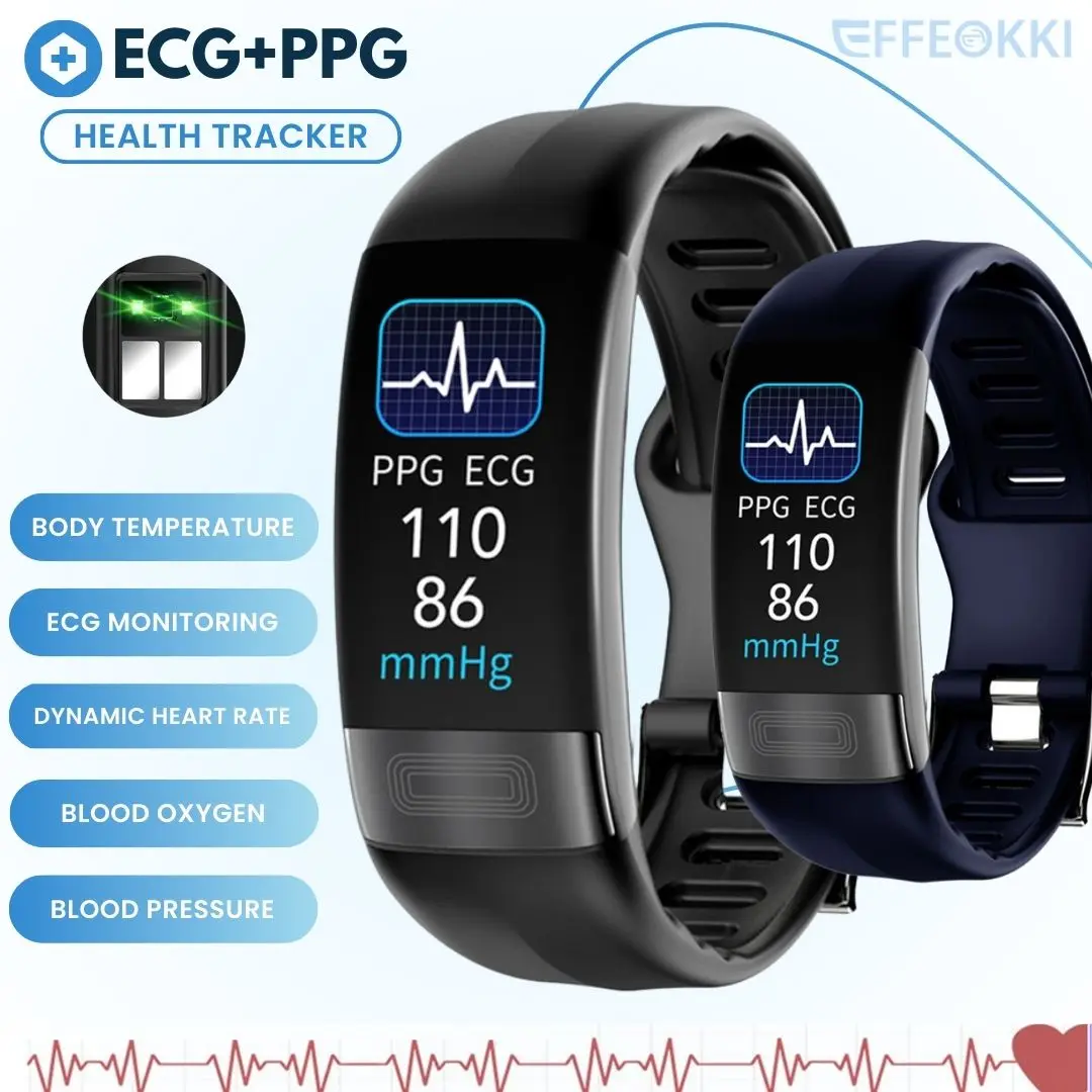 Ecc Watch Medical Rule Ekg Waterproof Health Bracelet With Ecg Smart Band Man Ppg Women Smart Bracelet Fitness Tracker Band