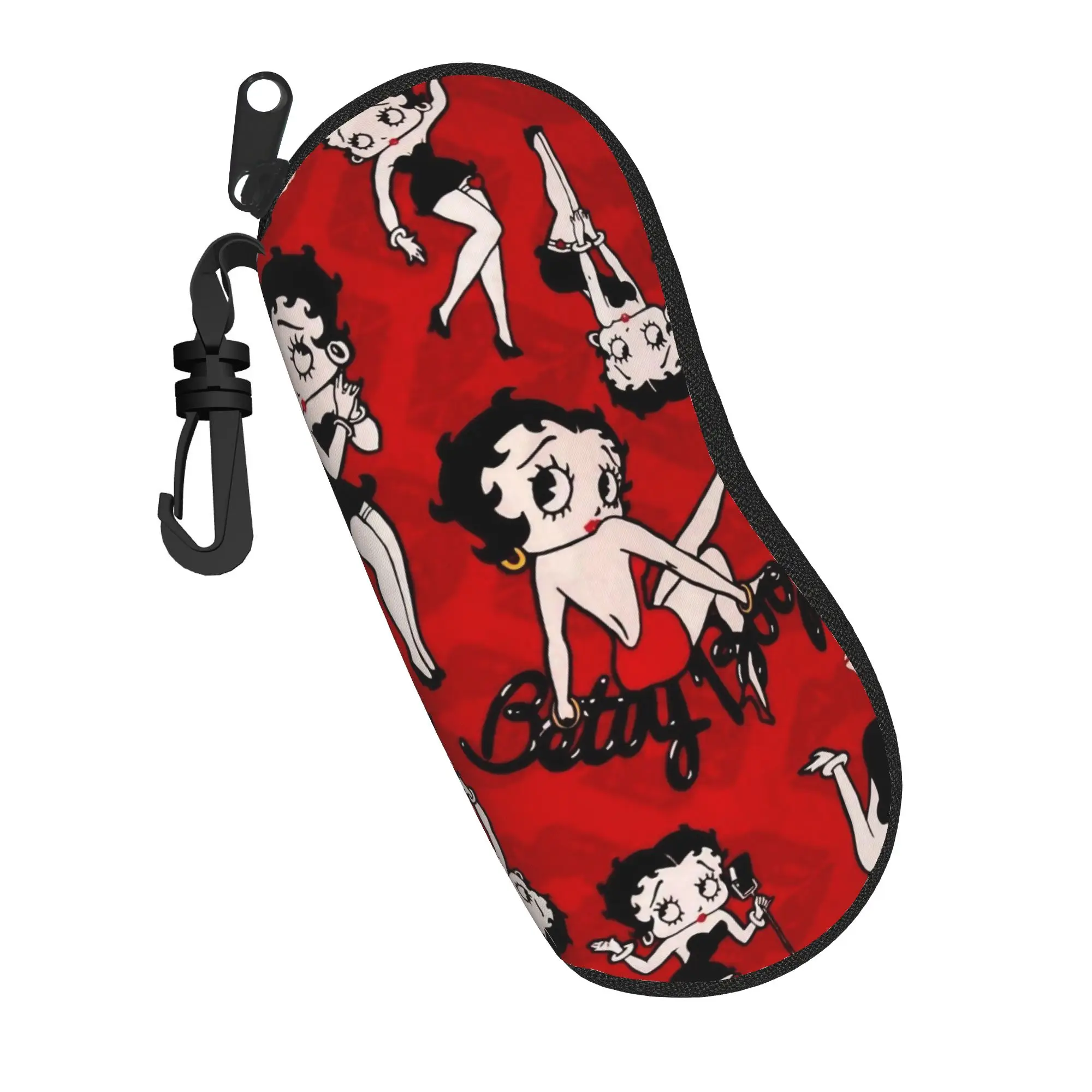 Cute B-Bettys Glasses Case Men Women Protective Zipper Cartoon Glasses Protector Office Glasses Box