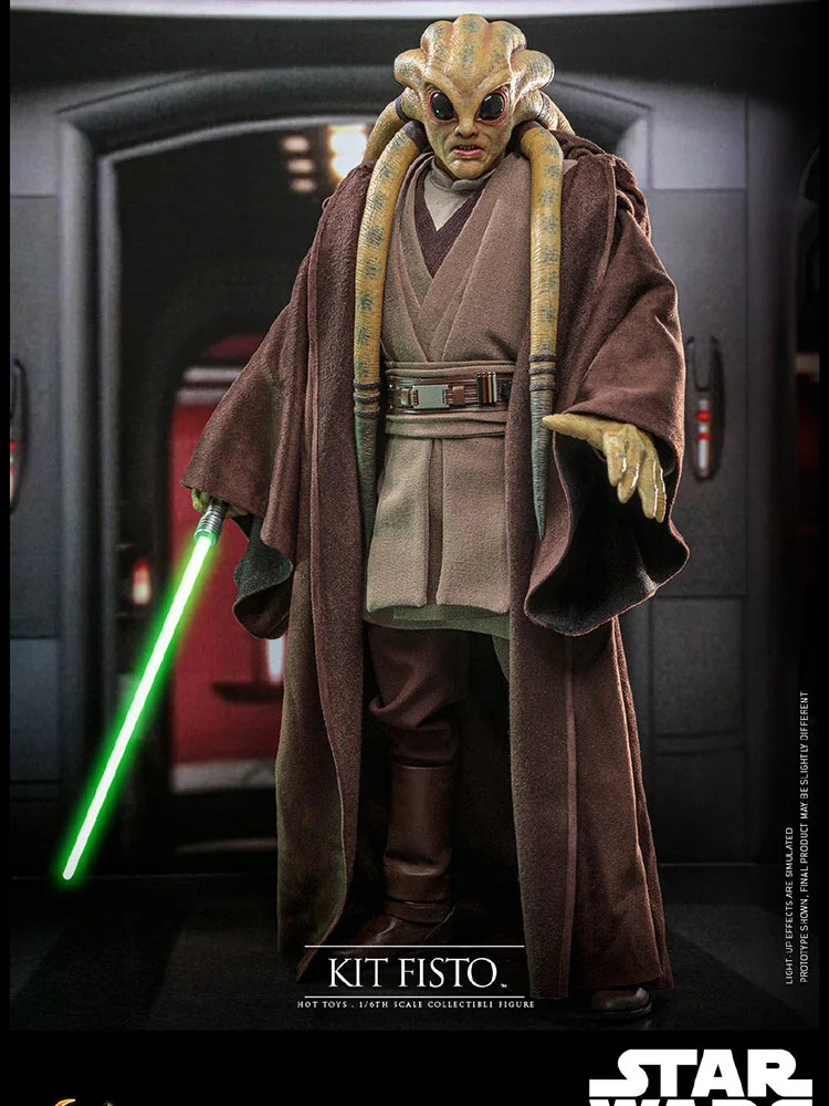 HT MMS751 1/6 KIT FISTO Brown Long Robe Cloth Action Figure Star Wars Revenge of the Sith Movie Fans HotToys 12" Male Soldier - view 5