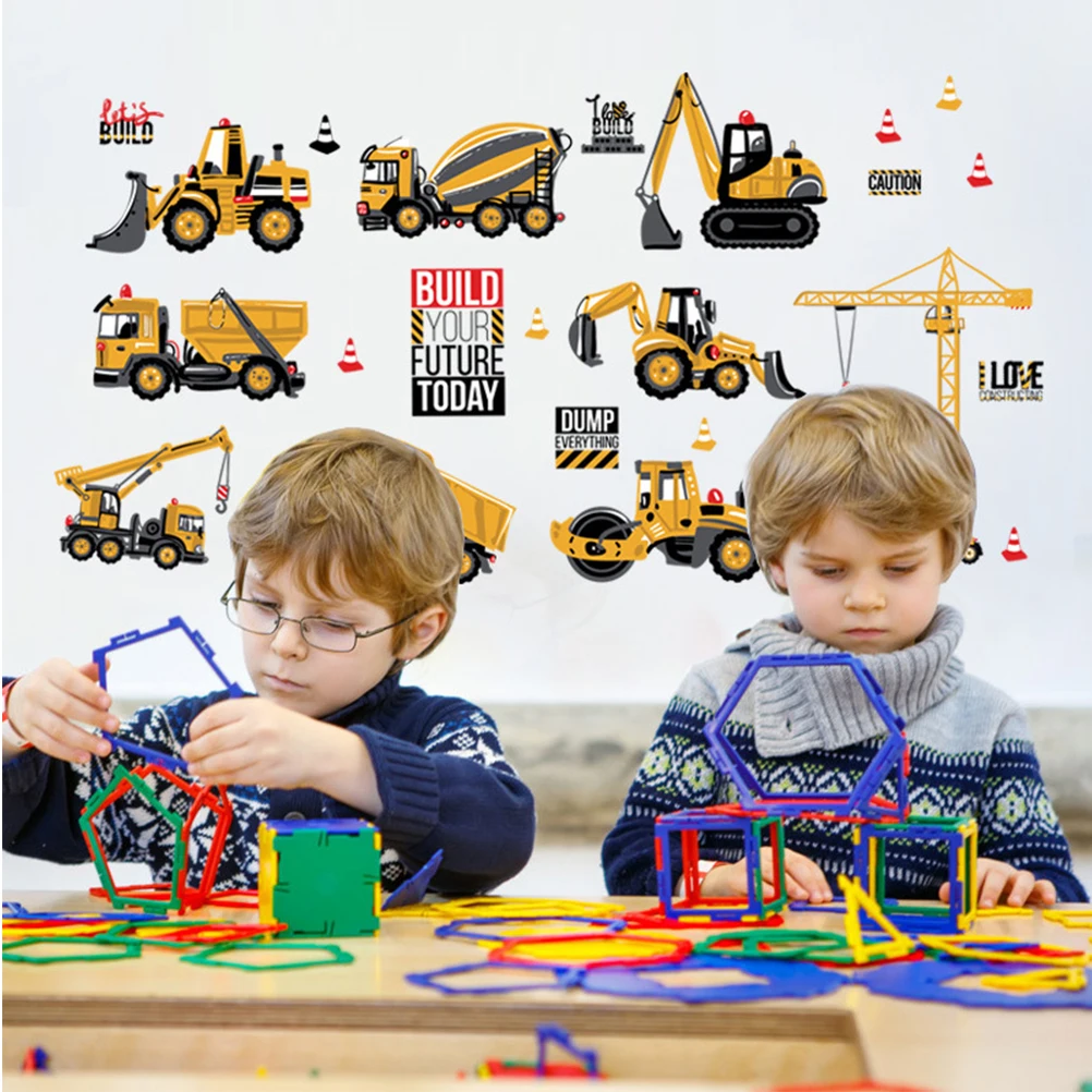 

5pcs Cartoon Wall Stickers Playroom Sticker Kids Room Decals Playroom Decor PVC Kids Room Wall Decals Safe Bright Color