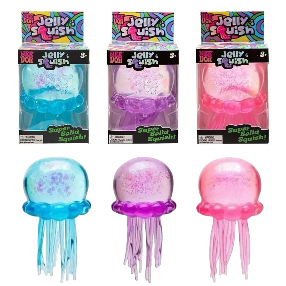 2026  Cute Nee Doh Jelly Hops Octopus Fidget Toy, Waterproof Water Play Sensory Toy, Great Gift for Boys and Girls