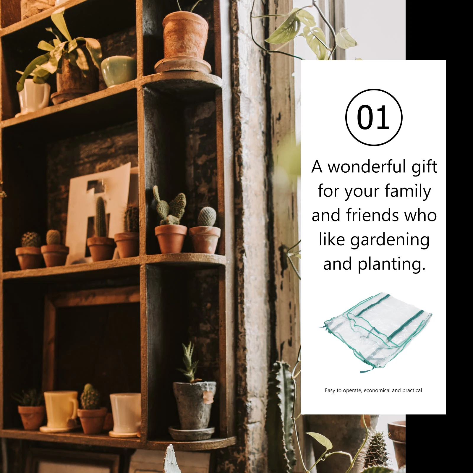 

Seedlings Plant Gardening Protection PVC Greenhouse Cover Anti Freeze Durable Sturdy Outdoor Indoor Frost for Plants