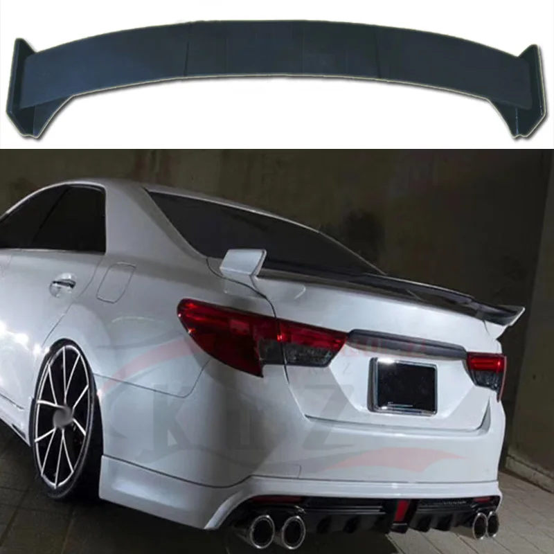 

Suitable For 2010-2018 Toyota Reiz Models High-Quality Fiberglass Material Rear Spoiler Trunk Lid Black Spoiler Tail Wing