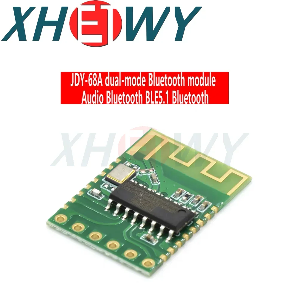 1PCS JDY-68A dual-Mode Bluetooth + โมดูลเสียงบลูทูธ BLE5.1 Serial Port INDUCTION การเล่นเสียง