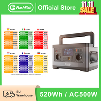 FF Flashfish 520Wh Portable Power Station AC 230V 500W Solar Generator Large Capacity Batterie High Power Bank Supply for Home