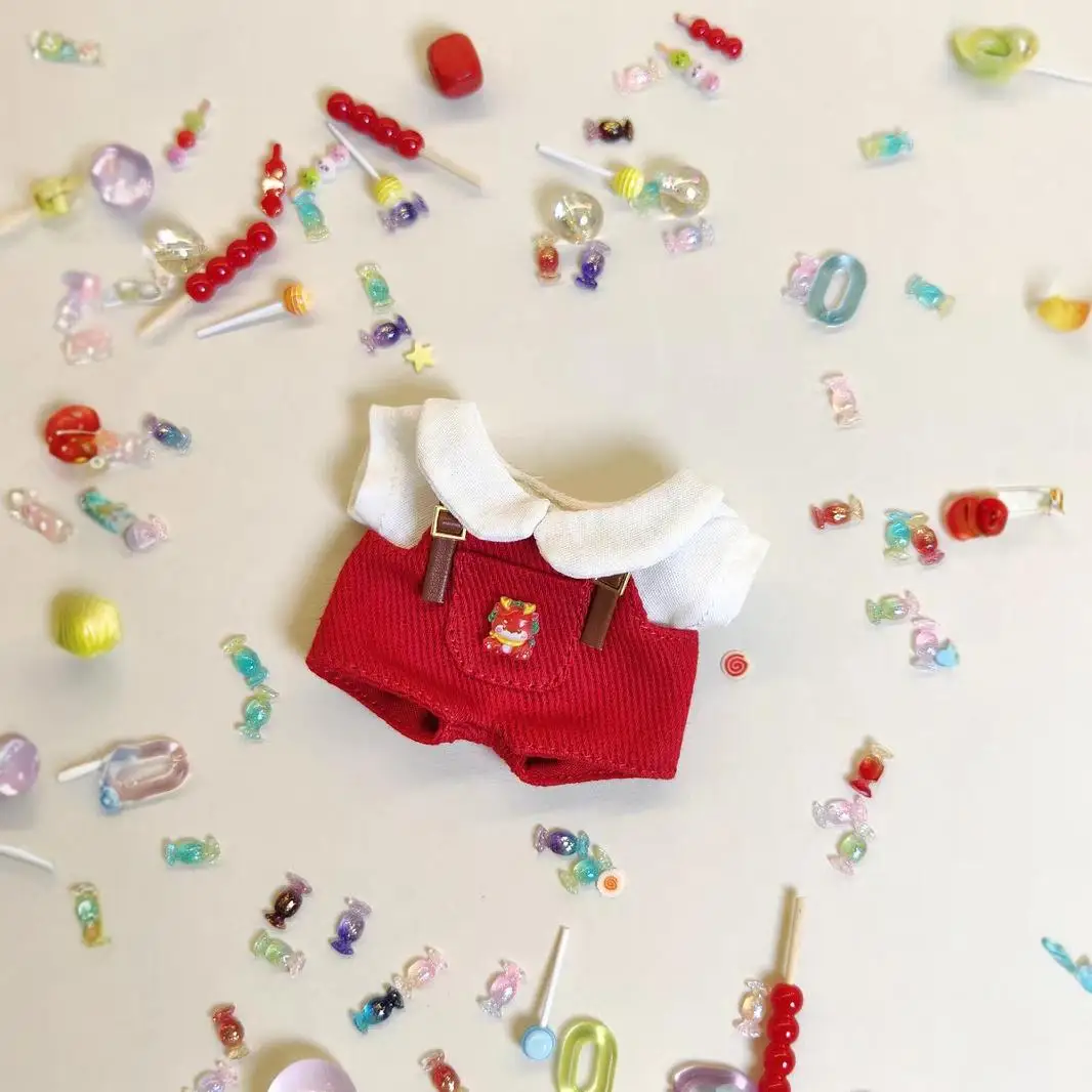 Für 10 cm Mode Puppe Strampler Outfits Handgemachte Accessoires Puppe Hemd Hosen Multi-farben Puppe Kleidung Baumwolle Puppen