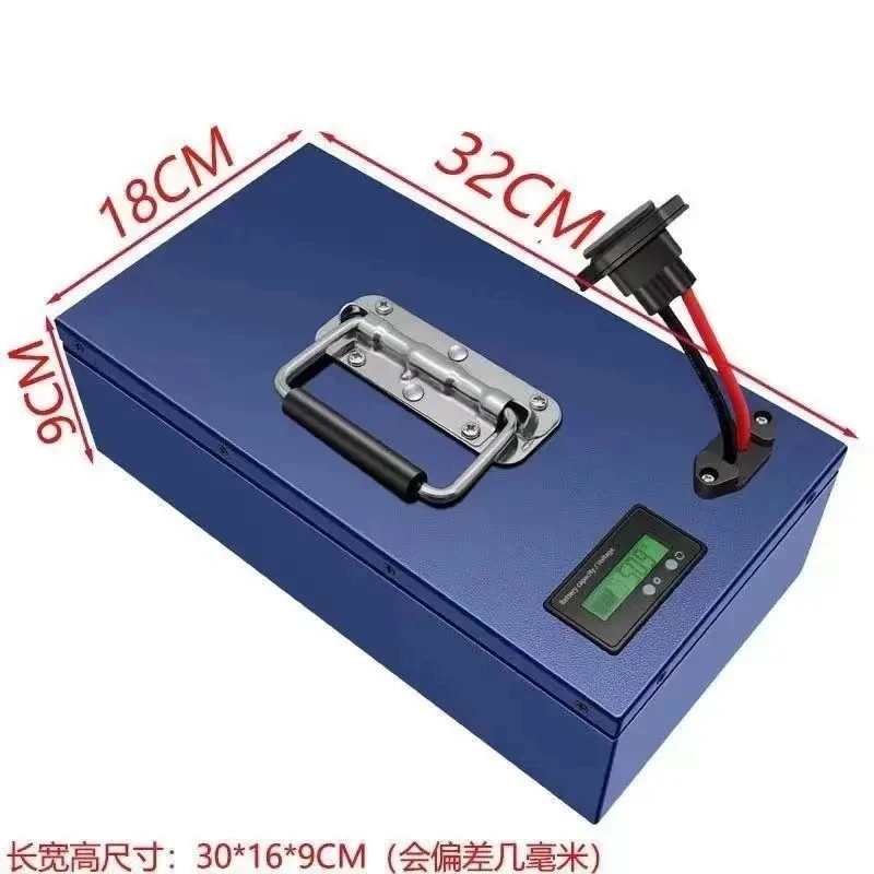 Brand new 60V20Ah25Ah30Ah 100% full capacity 18650 lithium battery pack 250-2000W large capacity+67.2V 2A charger