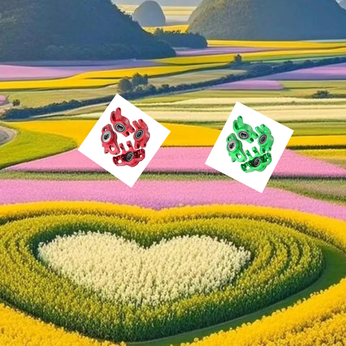 

GPM 7075 Alloy Front Steering Block+Rear Hub big Bearing ARRMA 1/16 Mojave Grom DSC-ARA2304S