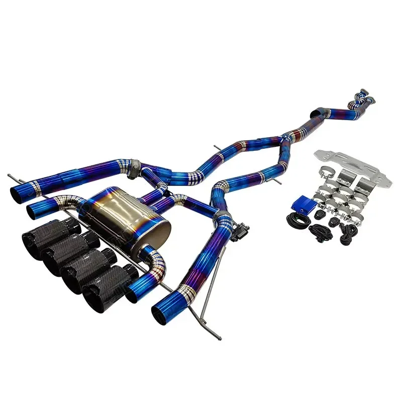 JTLD Performance Titanium Valvetronic Catback for Bmw G80 M3 M4 G8x S58 Valved Exhaust