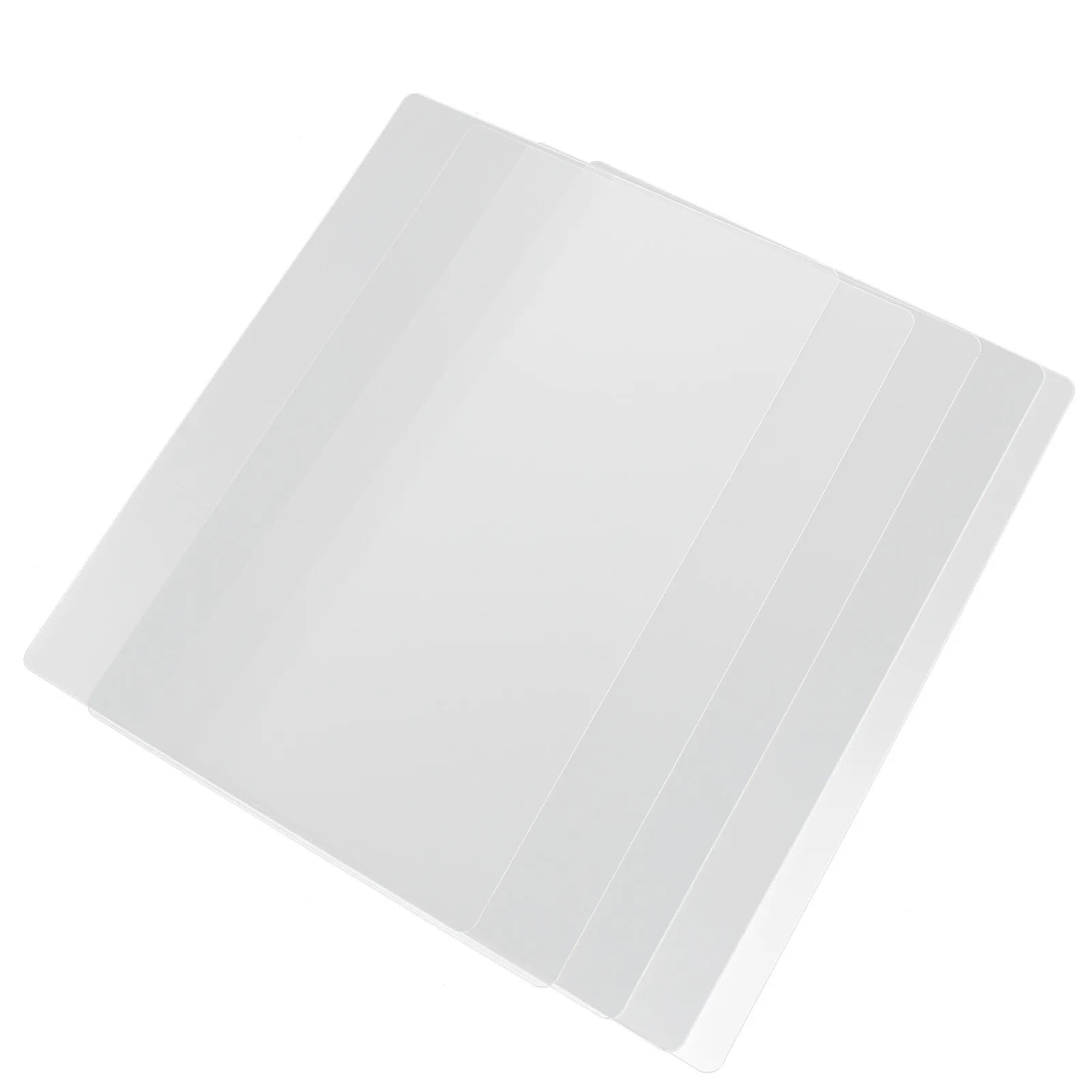 

5pcs Plastic Writing Pad A4 Transparent White Desk Office Supplies Multi use Reusable Exam Pad Desktop Stationery