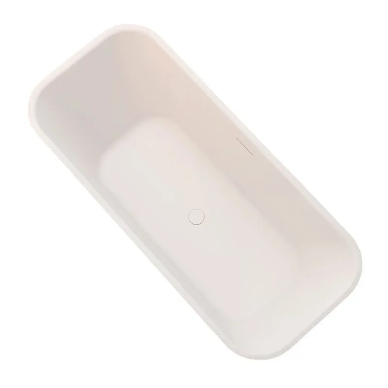 

Acrylic bathtub Free-standing household horizontal stripe hotel B & B wave pattern bathtub