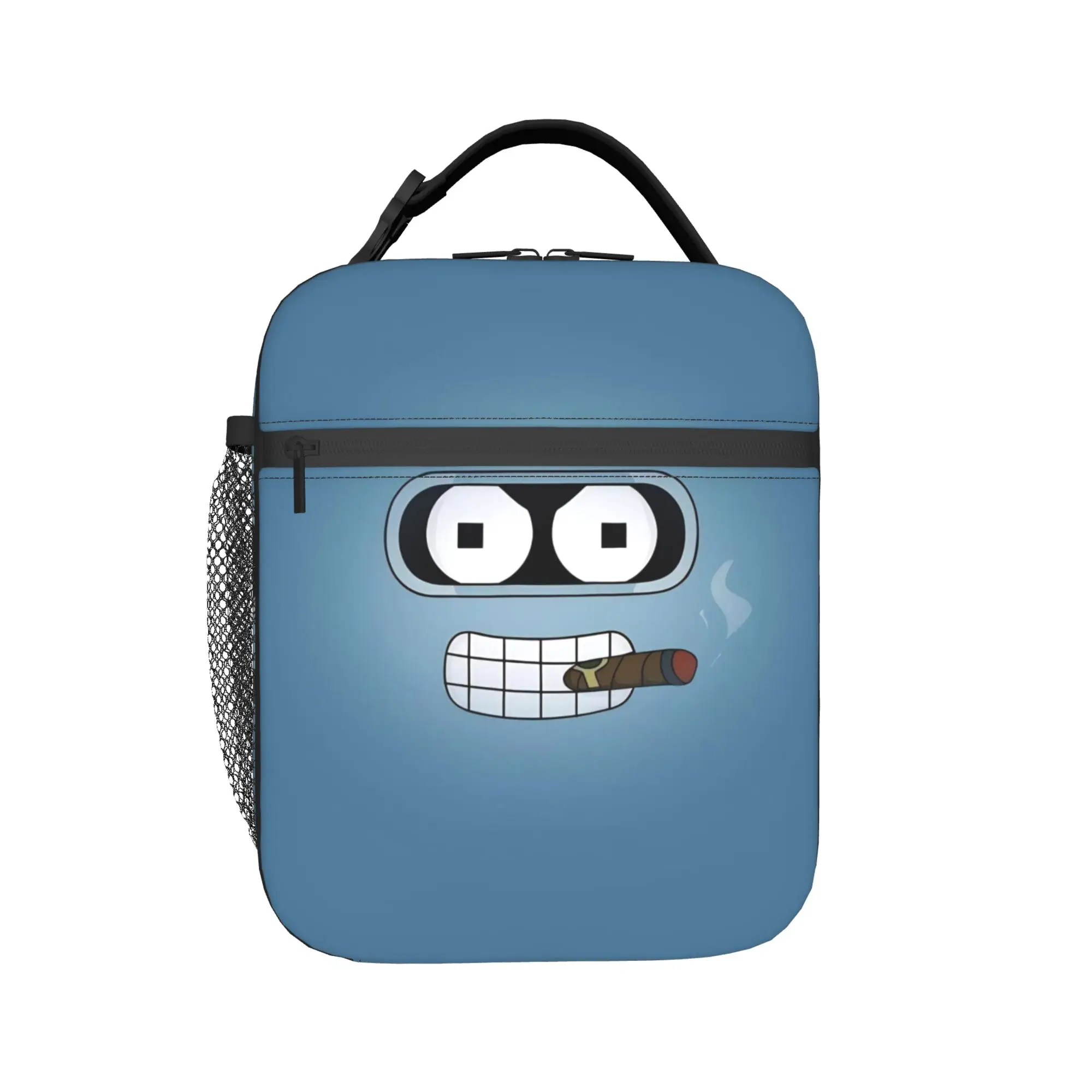 Lunch Box Futuramaed Benders Cartoon Comic Merch  Lunch Food Box Causal Cooler Thermal Lunch Box For School