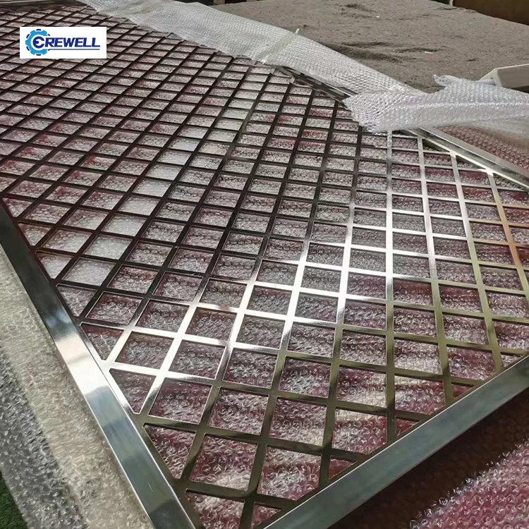 AIROW Contemporary Laser‑Cut Stainless Steel Waterproof Partition Screen for Interior Decor