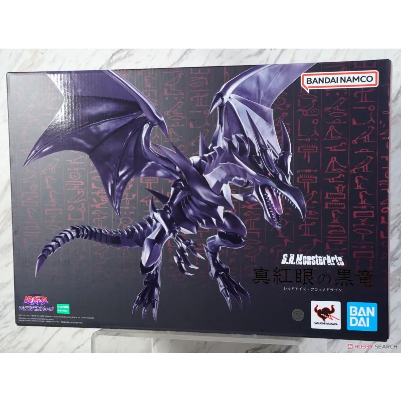 Bandai Original Genuine Yu Gi Oh Duel Monsters Red Eyes Black Dragon S.H.MonsterArts 22cm Model Action Toy Figures BIrthday Gift