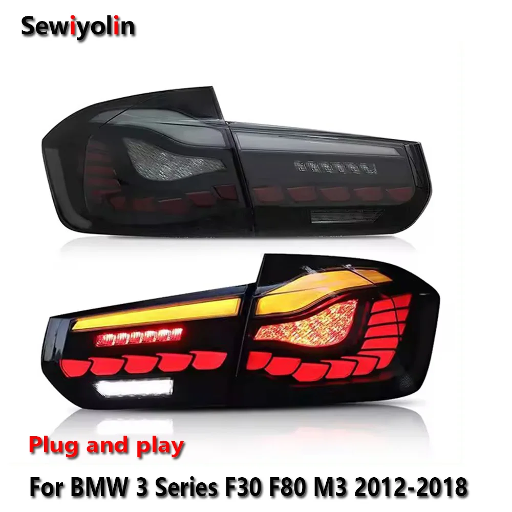 

Car Accessories Tail Light led For BMW 3 F30 F80 M3 2012-2018 DRL Fog Rear Trailer lamps Turning Signal Voiture Plug And Play