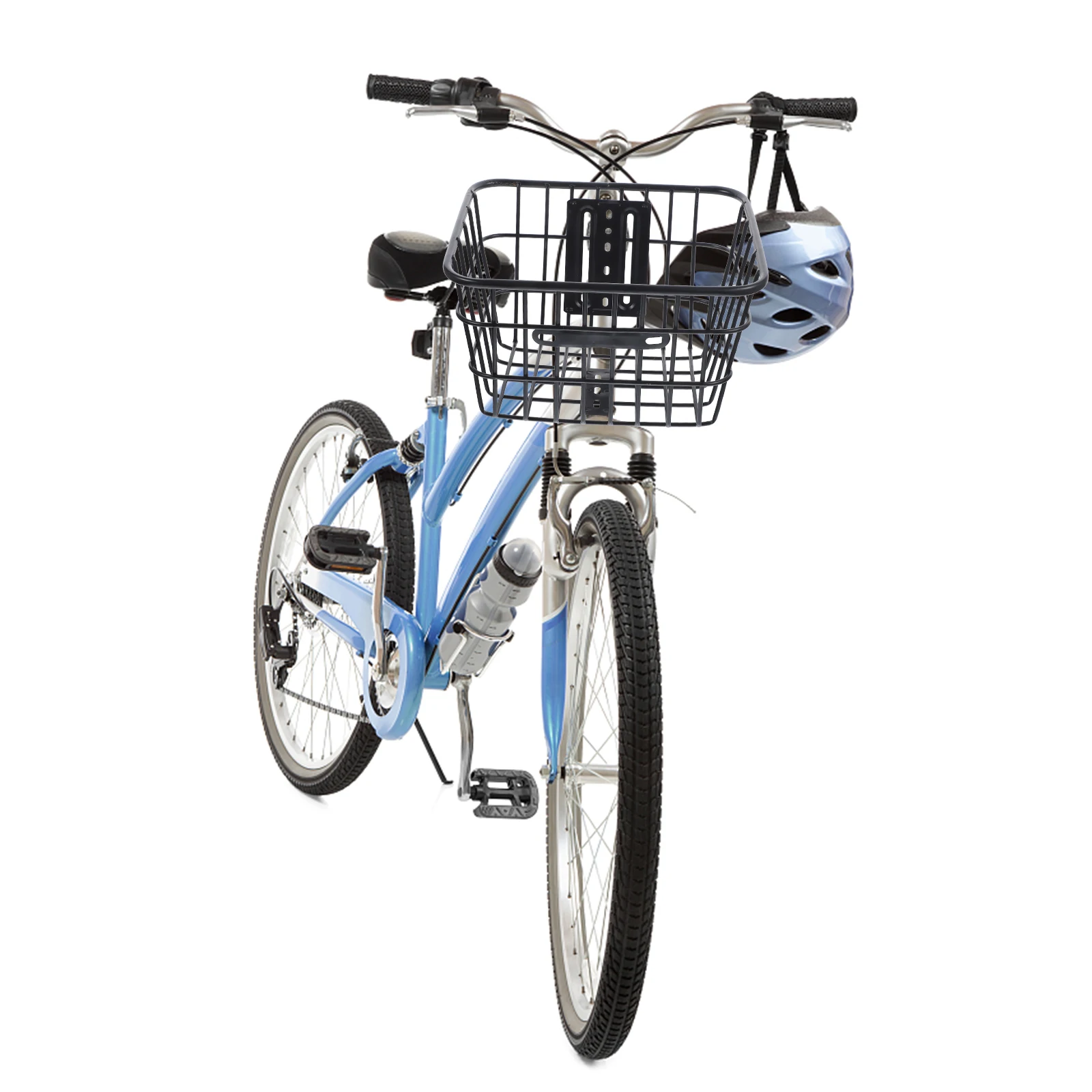 Panier avant de vélo pliable en fer, robuste, pour cadre avant, accessoires de vélo pour le cyclisme en plein air