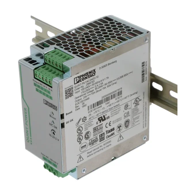 In Stock Original New Phoe-nix 2866763 Power Supply AC-DC 24VDC 10A 240W DIN Rail Mount QUINT POWER Series Good Price