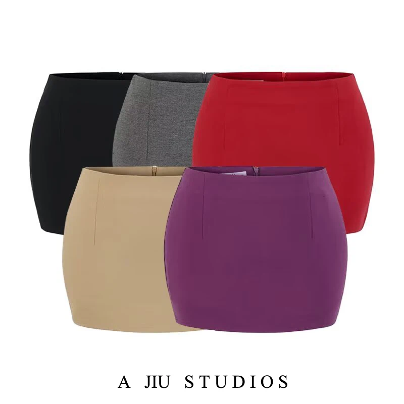 

Корейская короткая юбка Pure Desire Sexy OL с высокой талией, подчеркивающая бедра, утягивающая, женская, элегантная, облегающая, с защитой от просвечивания