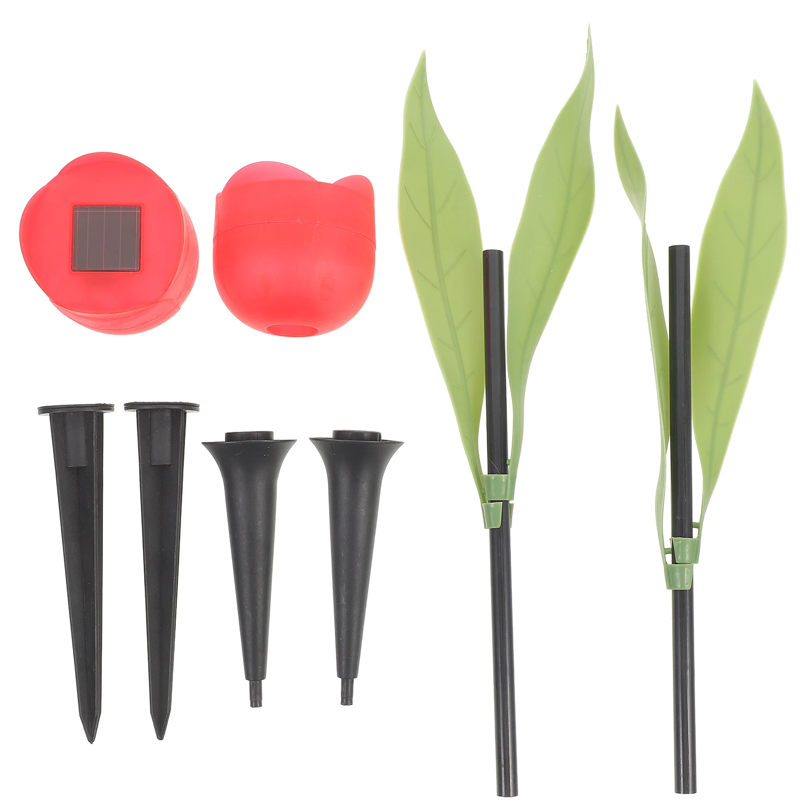 

2pcs Solar Led Tulip Flower Lights Outdoor Waterproof Garden Lawn Lamp 8Hrs Bright Color Changing Solar Powered Landscape