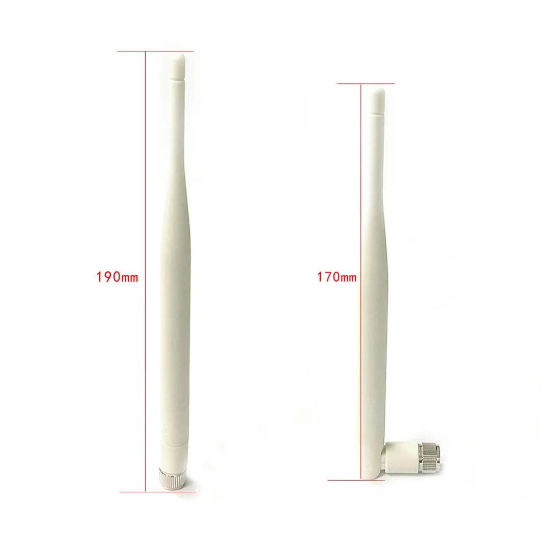 1pc Wifi Antenna 2.4GHz 6dBi RP-SMA Male Wireless WLAN White Floding Aerial 19cm for PCI Card Modem Router